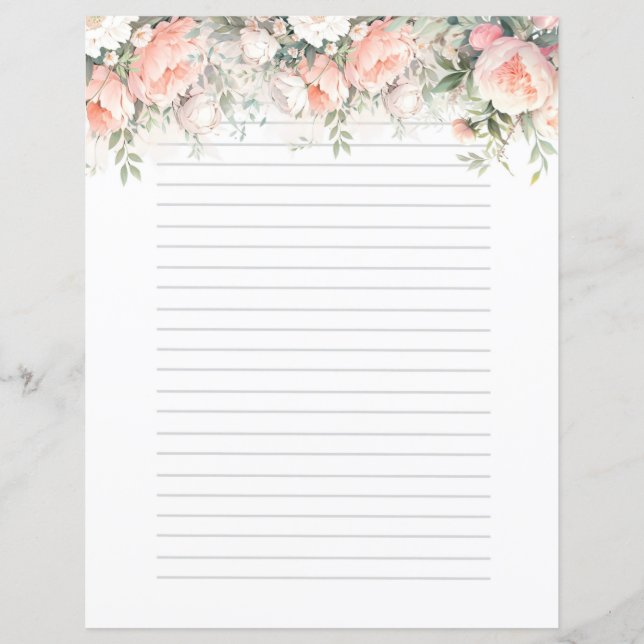 Beautiful Pink Delicate Roses  (Front)