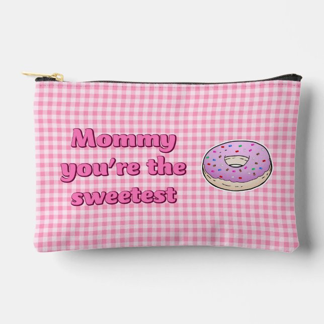 Beautiful Pink Donuts Accessory Pouch (Front)