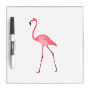 Beautiful Pink Flamingo Dry-Erase Board