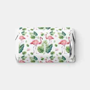 Beautiful Pink Flamingo Exotic Pattern Hershey's Miniatures