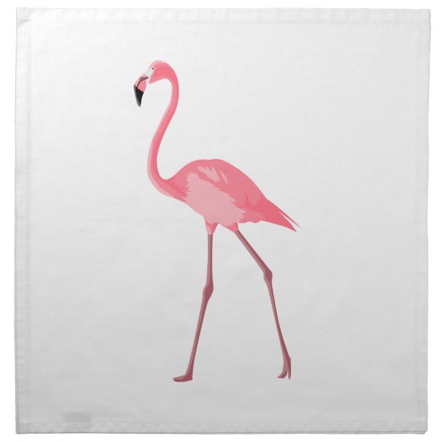 Beautiful Pink Flamingo Napkin (Front)