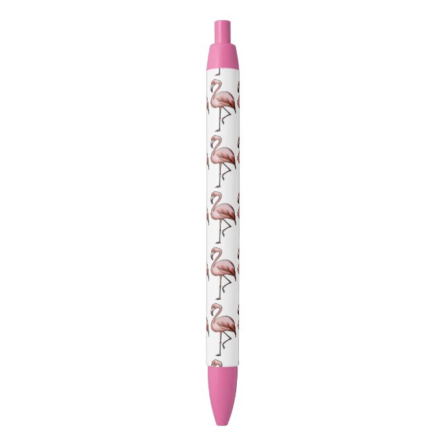 beautiful pink flamingo pen (Front Vertical)