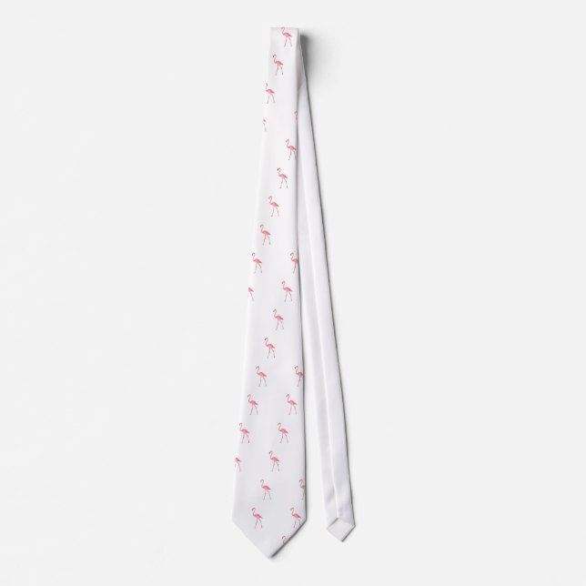 Beautiful Pink Flamingo Tie (Front)