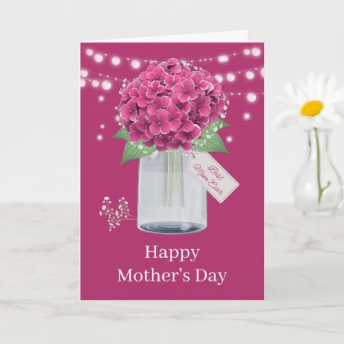 Beautiful Pink Floral Mother's Day Card