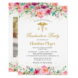 pink graduation invitations zazzle