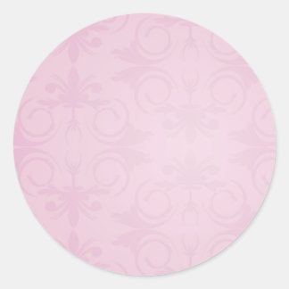 Beautiful Pink floral wedding gift Classic Round Sticker
