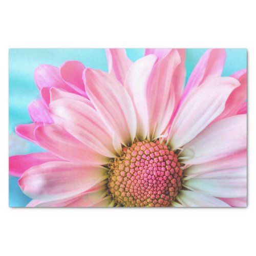 Beautiful Pink Flower Close Up Photo Tissue Paper