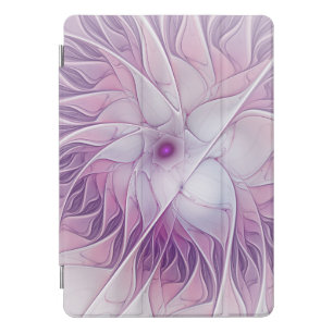 Beautiful Pink Flower Modern Abstract Fractal Art iPad Pro Cover