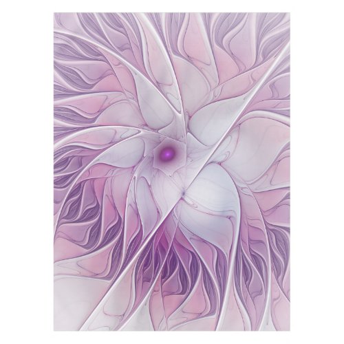 Beautiful Pink Flower Modern Abstract Fractal Art Tablecloth