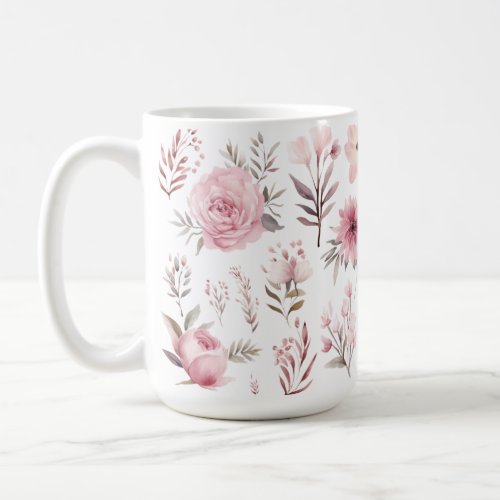 Beautiful Pink Flower Mug