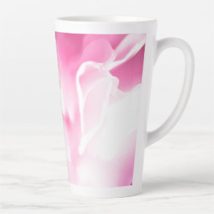 Beautiful Pink Flower Print Large Latte Mug
