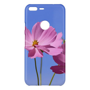 beautiful pink flowers hugging a clear blue sky uncommon google pixel XL case