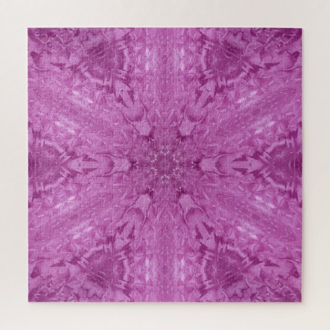 Beautiful Pink Girl Lace Kaleidoscope Pattern Jigsaw Puzzle (Vertical)