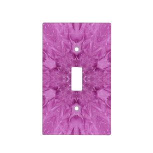 Beautiful Pink Girl Lace Kaleidoscope Pattern Light Switch Cover