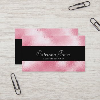 ★ Beautiful Pink Glitter Business Card by laurapapers at Zazzle