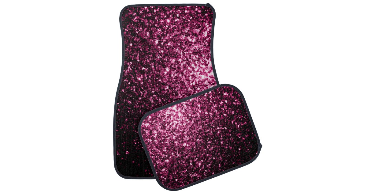 Beautiful Pink glitter sparkles Car Floor Mat Zazzle