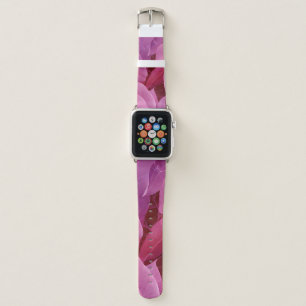 Beautiful Pink Leafy Pattern  Apple Watch Band
