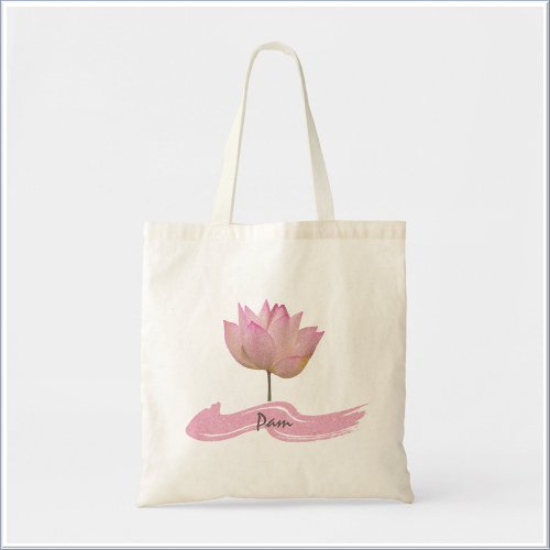 Beautiful Pink Lotus Flower  Tote Bag