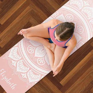 Beautiful Pink Mandala Exercise Yoga Mat