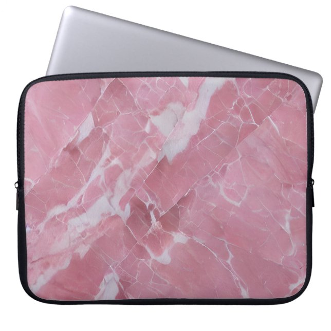 Beautiful Pink Marble  Laptop Sleeve (Front)