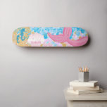 Beautiful Pink Mermaid Tail Skateboard<br><div class="desc">Skateboard. Beautiful Pink Mermaid Tail ready for you to personalize. 🥇AN ORIGINAL COPYRIGHT DESIGN by Donna Siegrist ONLY AVAILABLE ON ZAZZLE! ✔NOTE: ONLY CHANGE THE TEMPLATE AREAS NEEDED! 😀 If needed, you can remove the text and start fresh adding whatever text and font you like. 📌If you need further customization,...</div>