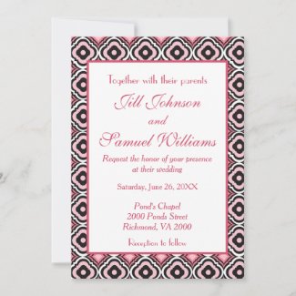 Beautiful Pink Modern Geometric Wedding