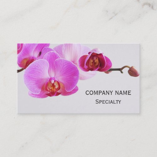 Beautiful Pink Orchids Business Card