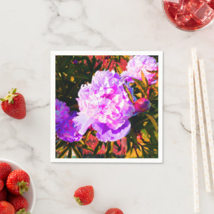 Beautiful Pink Peonies Napkins