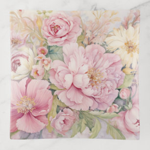 Beautiful pink peonies Trinket Tray