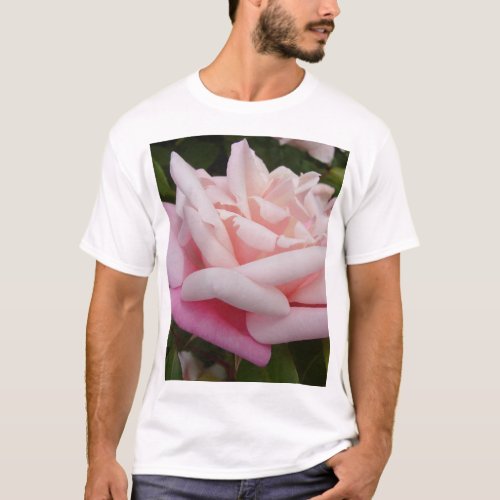 Beautiful Pink Rose Best Mom Flower Design T_Shirt