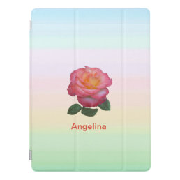 Beautiful Pink Rose Flower iPad Pro Cover