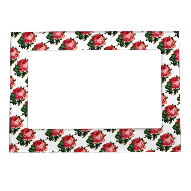 BEAUTIFUL PINK ROSE MAGNETIC FRAME (Front)