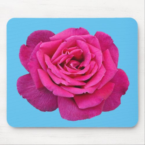 Beautiful pink rose mouse pad