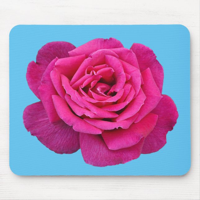 Beautiful pink rose mouse pad (Front)