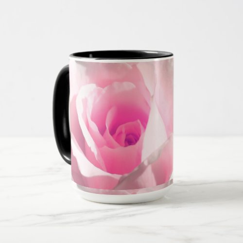 Beautiful Pink Rose Photography Mug