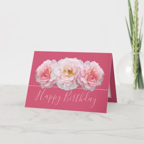 Beautiful Pink Rose Pretty Floral Bouquet Birthday