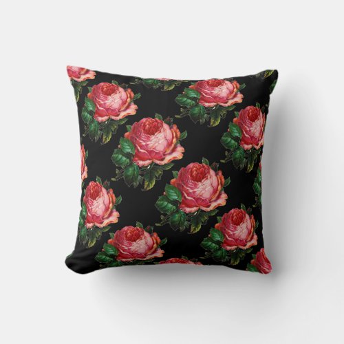 BEAUTIFUL PINK ROSE THROW PILLOW