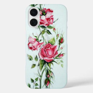 BEAUTIFUL PINK ROSES AND ROSEBUDS iPhone 16 CASE