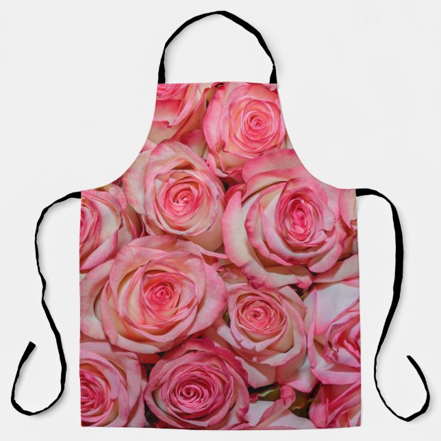 Beautiful pink roses apron (Front)