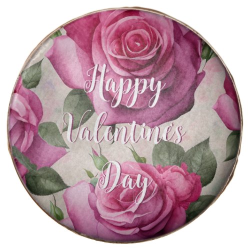 Beautiful Pink Roses Love Floral Valentines Day Chocolate Covered Oreo