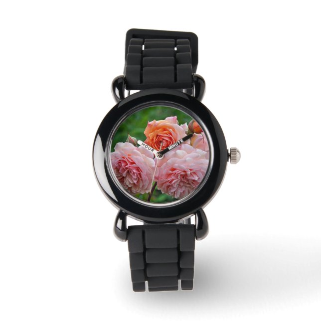 Beautiful pink roses watch (Front)