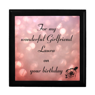 Beautiful Pink sparkle Girlfriend Birthday Gift Box