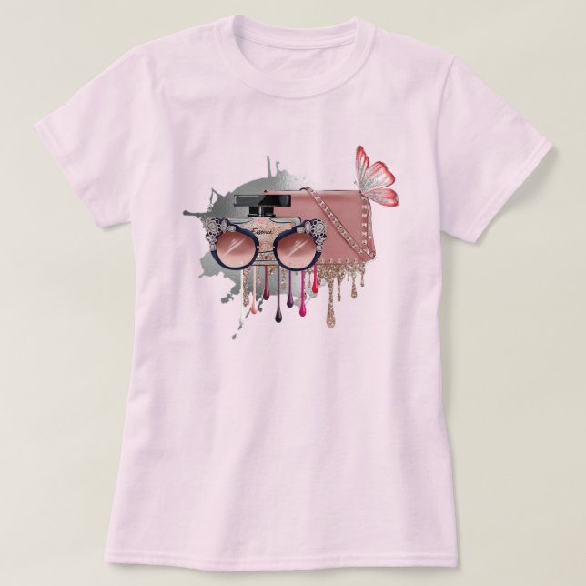 Beautiful Pink T-Shirt (Design Front)