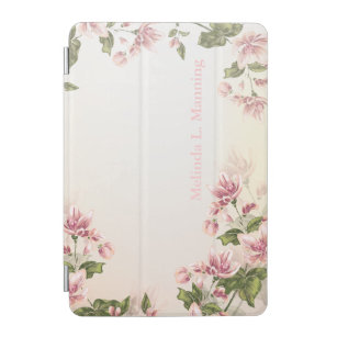 Beautiful Pink Victorian Floral Flowers iPad Mini Cover