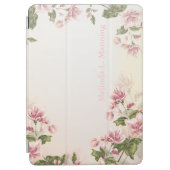 Beautiful Pink Victorian Floral Flowers iPad Air Cover (Front)
