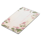 Beautiful Pink Victorian Floral Flowers iPad Air Cover (Side)