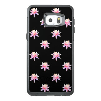 Beautiful Pink White Lotus Flower Pattern OtterBox Samsung Galaxy S6 Edge Plus Case