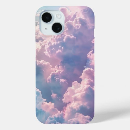 Beautiful Pinky Cloud iPhone 15 Case