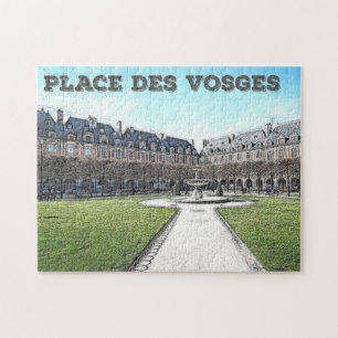 Beautiful Place Des Vosges Place Royale Paris gift Jigsaw Puzzle