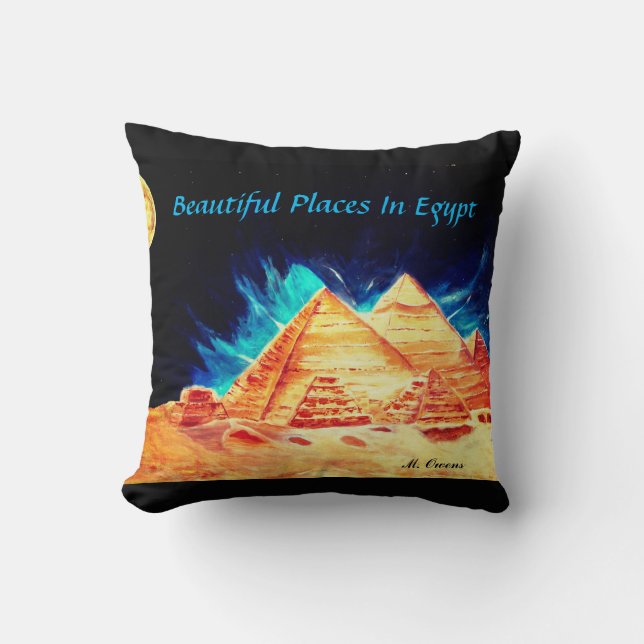 Beautiful Places In Egypt Throw Pillow (Front)